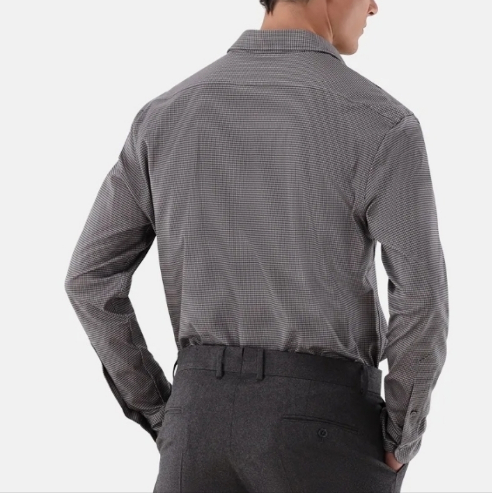 Van Laack Striped Cotton Shirt  Size Medium